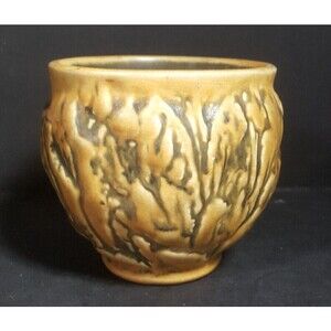 Antique Weller Marvo Art Pottery Vase 4.5” Tall MCM